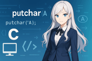 C言語のputchar関数を徹底解説｜使い方・基本例・printfとの違いとFAQ